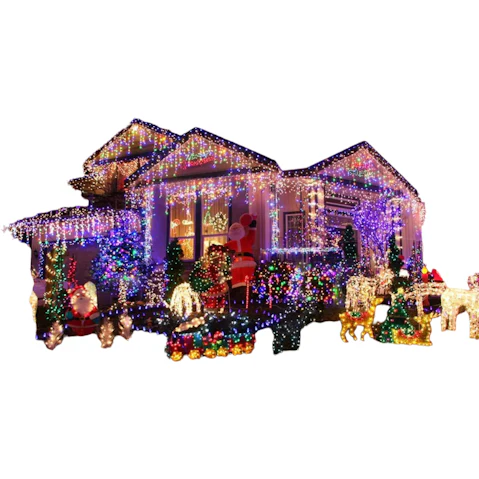 NNEOBA LED Curtain Icicle String Light Street Garland