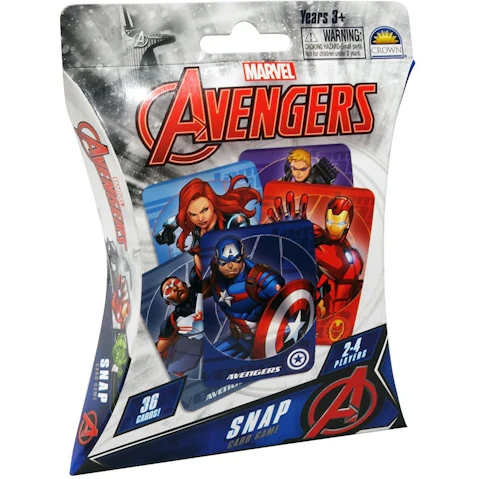 Marvel Avengers 36 Piece Snap Card Game