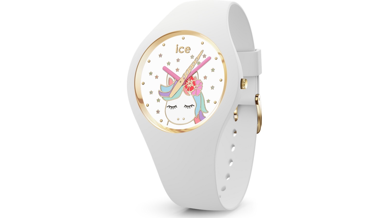 ICE Fantasia Gold Case 3.4cm Small Watch - White