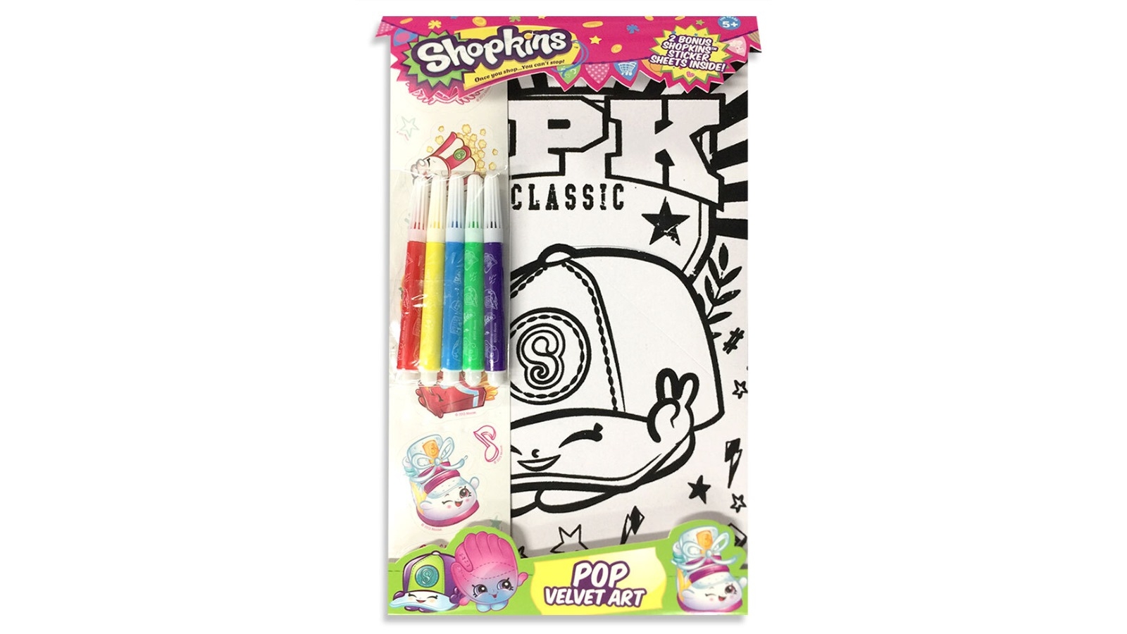 Shopkins Pop Velvet Art Colouring with Mark