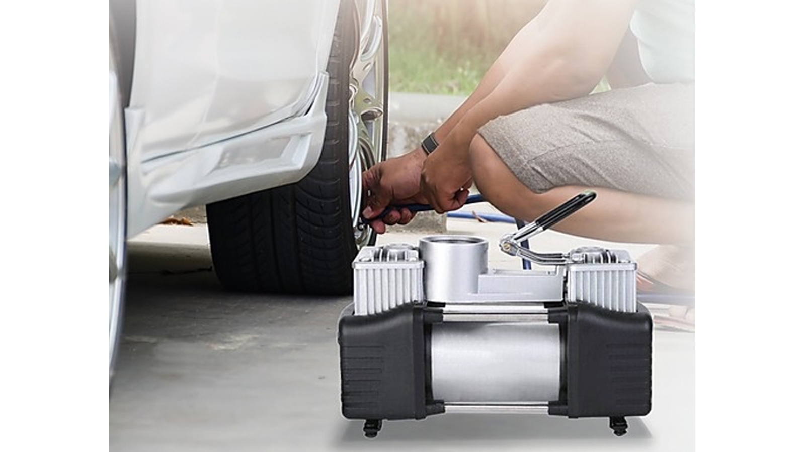 Serrano 12V Portable Car Air Compressor 85L/min
