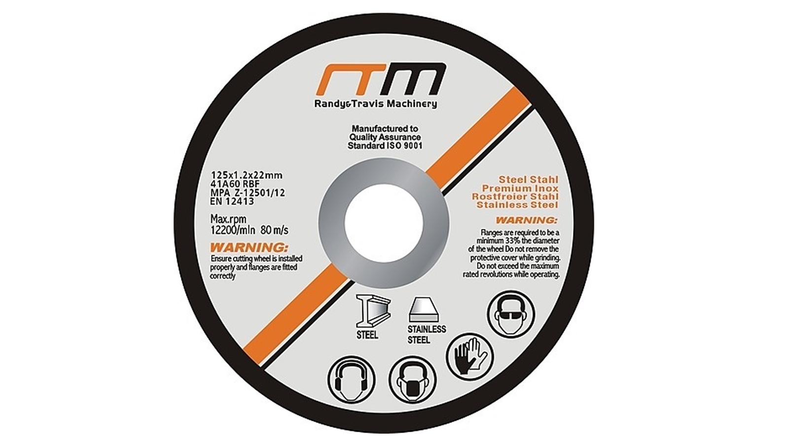 Serrano 12.5cm 5-inch Cutting Disc Wheel For Angle Grinder x50