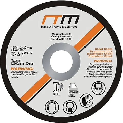 Serrano 12.5cm 5-inch Cutting Disc Wheel For Angle Grinder x50