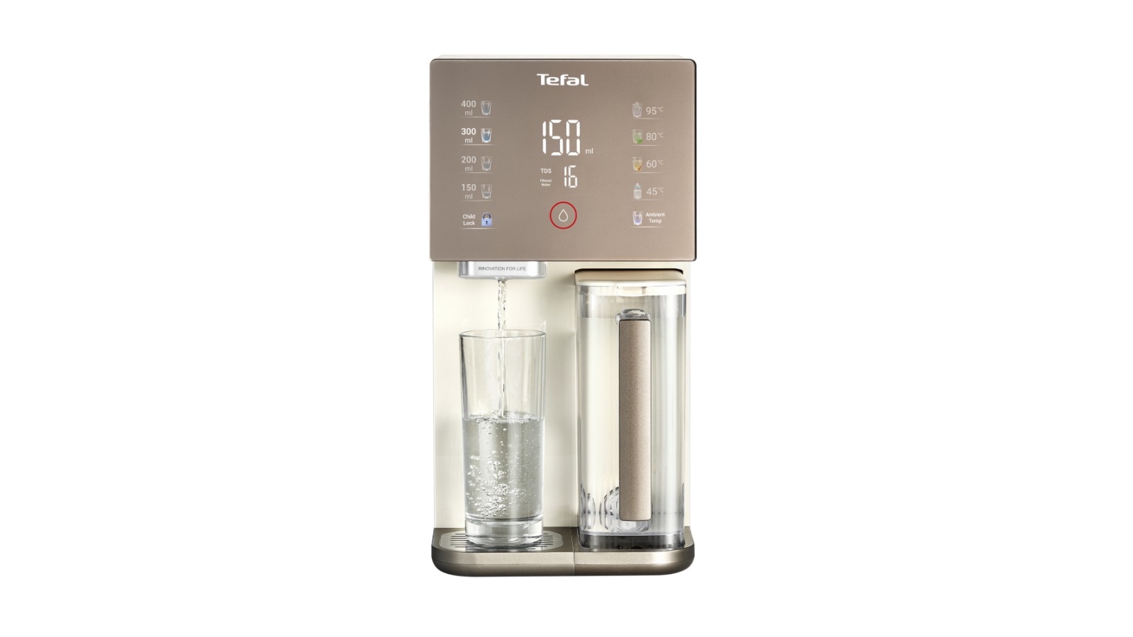 Tefal Pure Water Compact Ambient and Hot Water Purifier Station