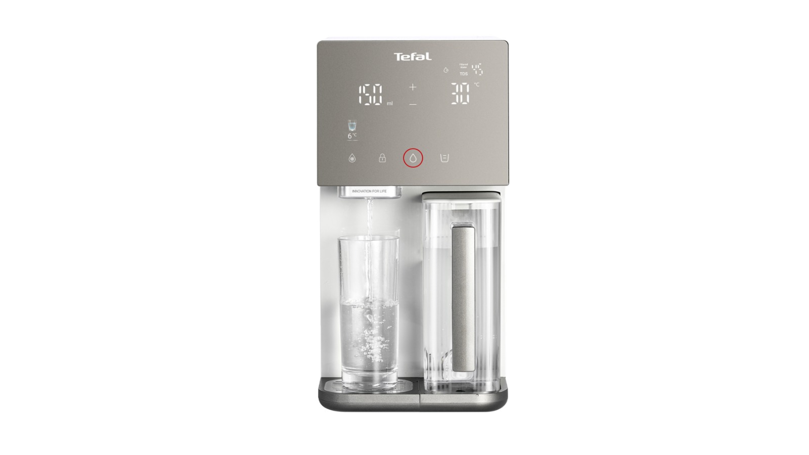 Tefal Pure Water Hot and Cold Water Purifier Station - Pepper