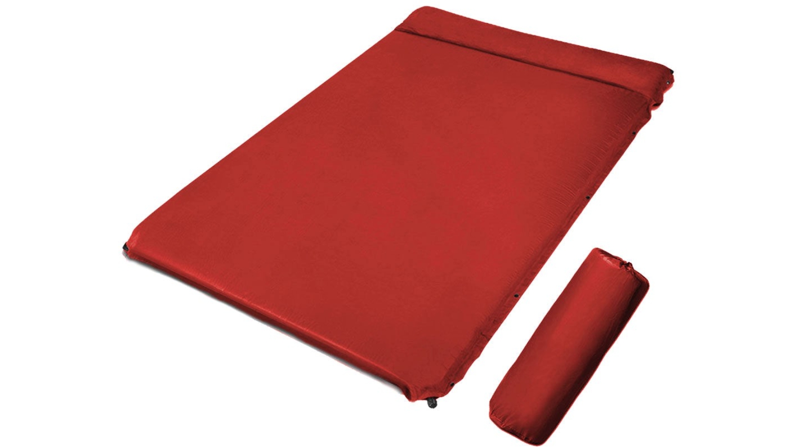 Bargene Double Self inflating Suede Mattress - Red