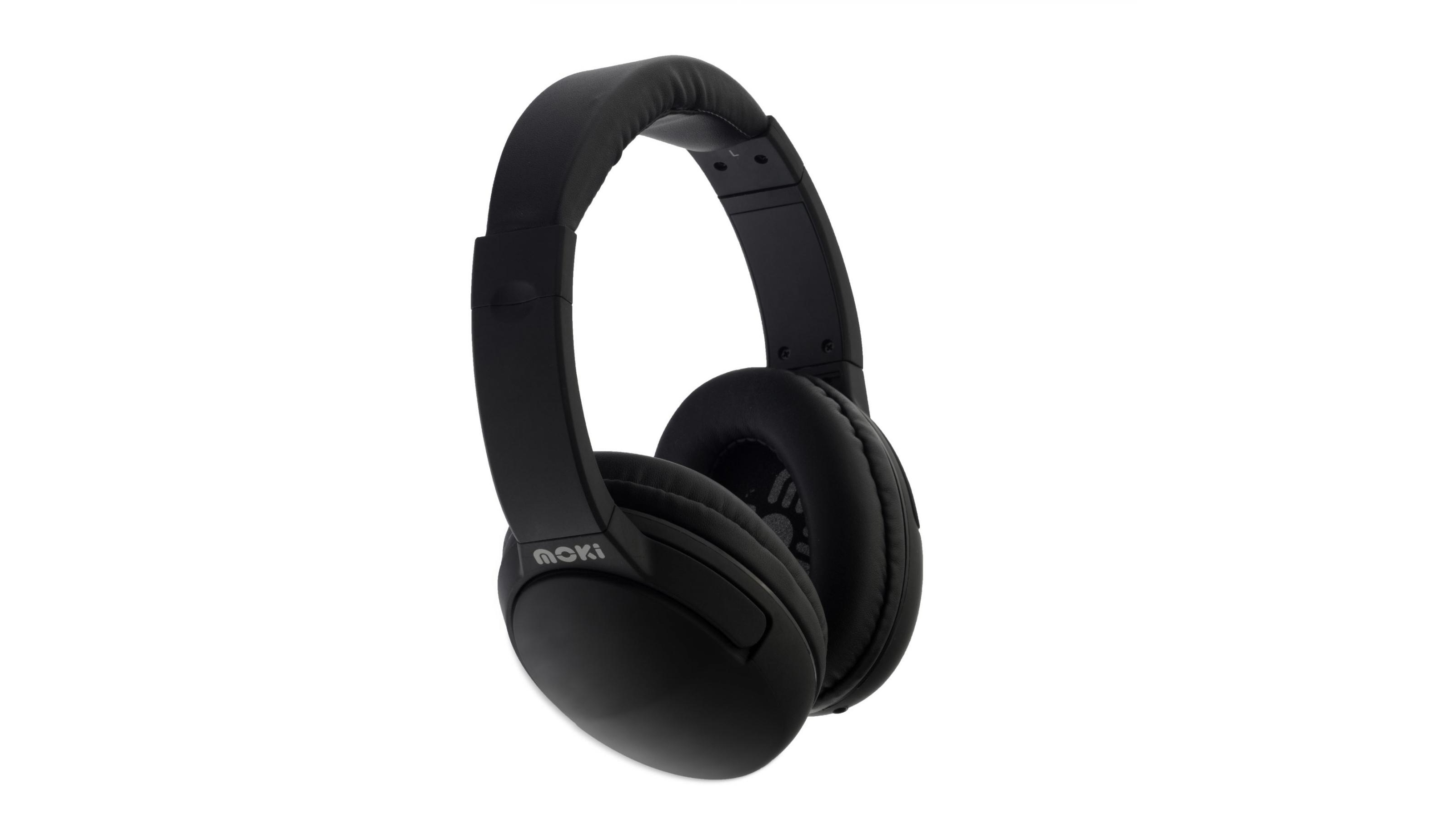 Moki Nero Headphones with Mic Harvey Norman