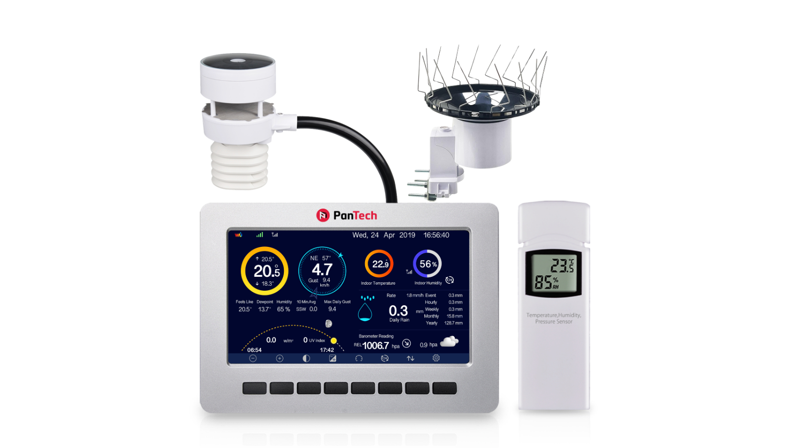 PanTech PT-HP2553 Ultrasonic Weather Station - White