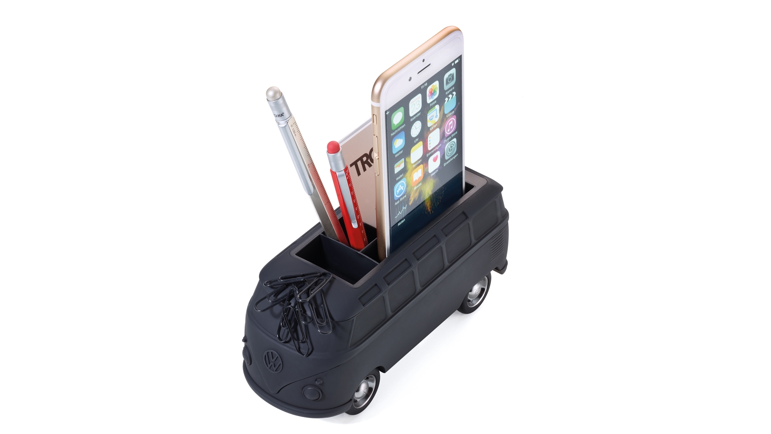 Troika Forever T1' VW Camper Desk Accessory - Black
