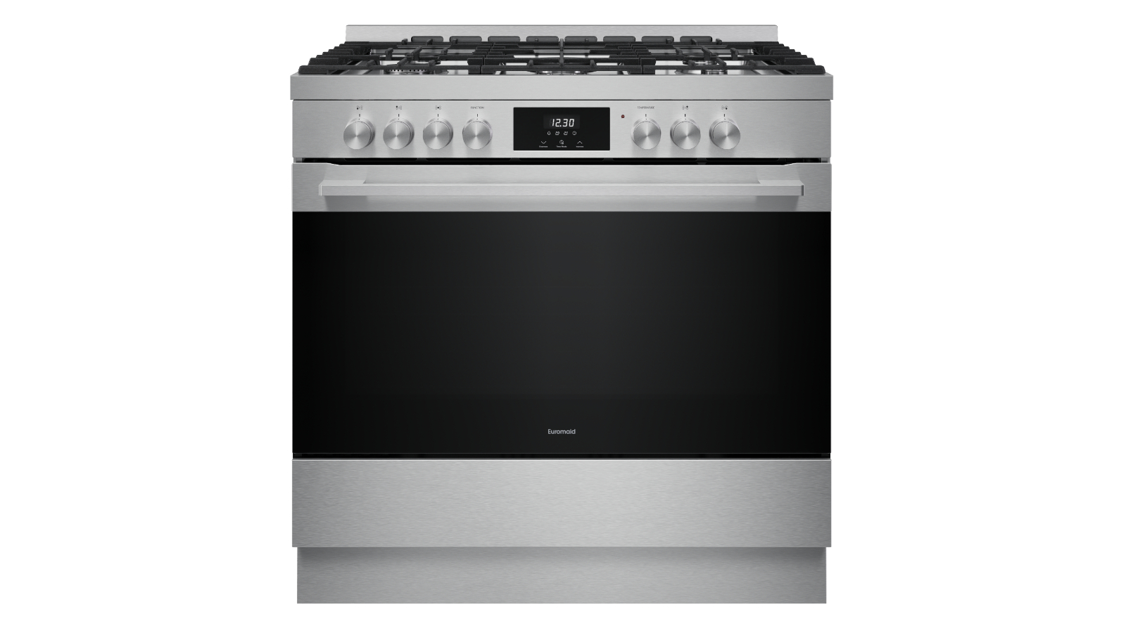 Euromaid 90cm 10 Function Dual Fuel Freestanding Cooker - Stainless Steel