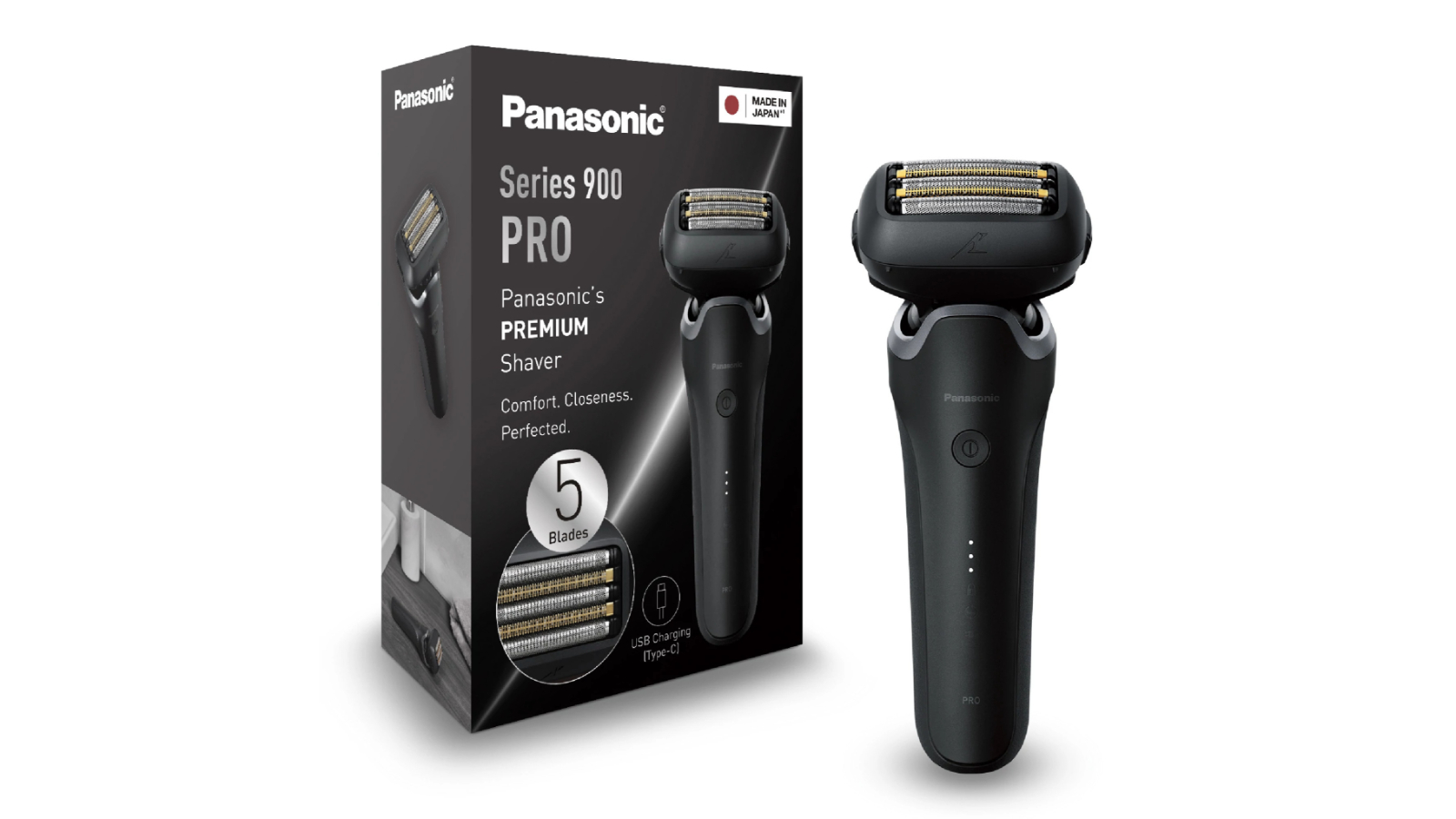 Panasonic Series 900 Pro 5-Blade Wet and Dry Shaver - Black