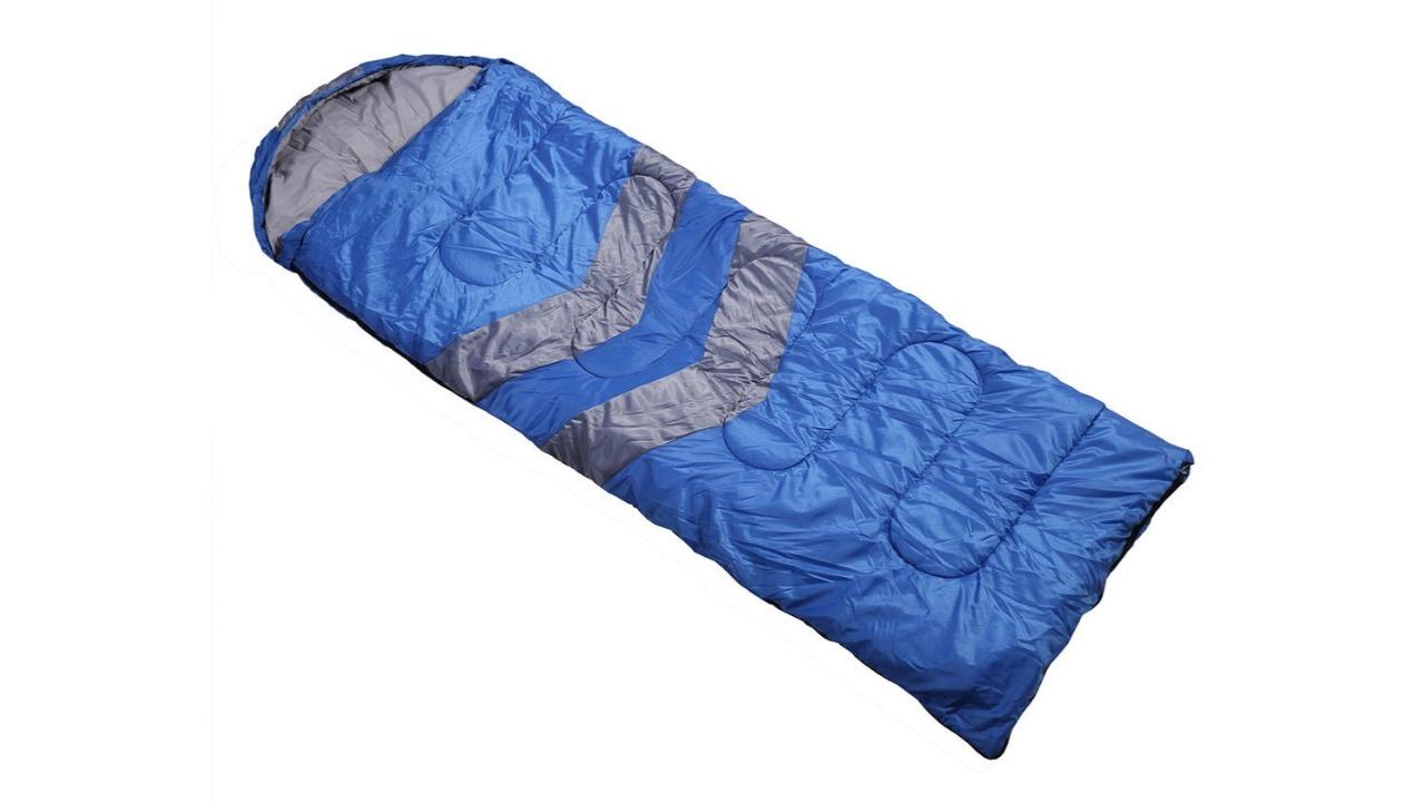 Mountview Outdoor Camping Tent Single Thermal Sleeping Bag - Blue