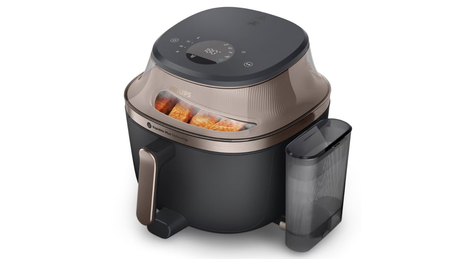 Philips 7.2 Litre Air Fryer 5000 Series with Steam and Easy Glide Rail 