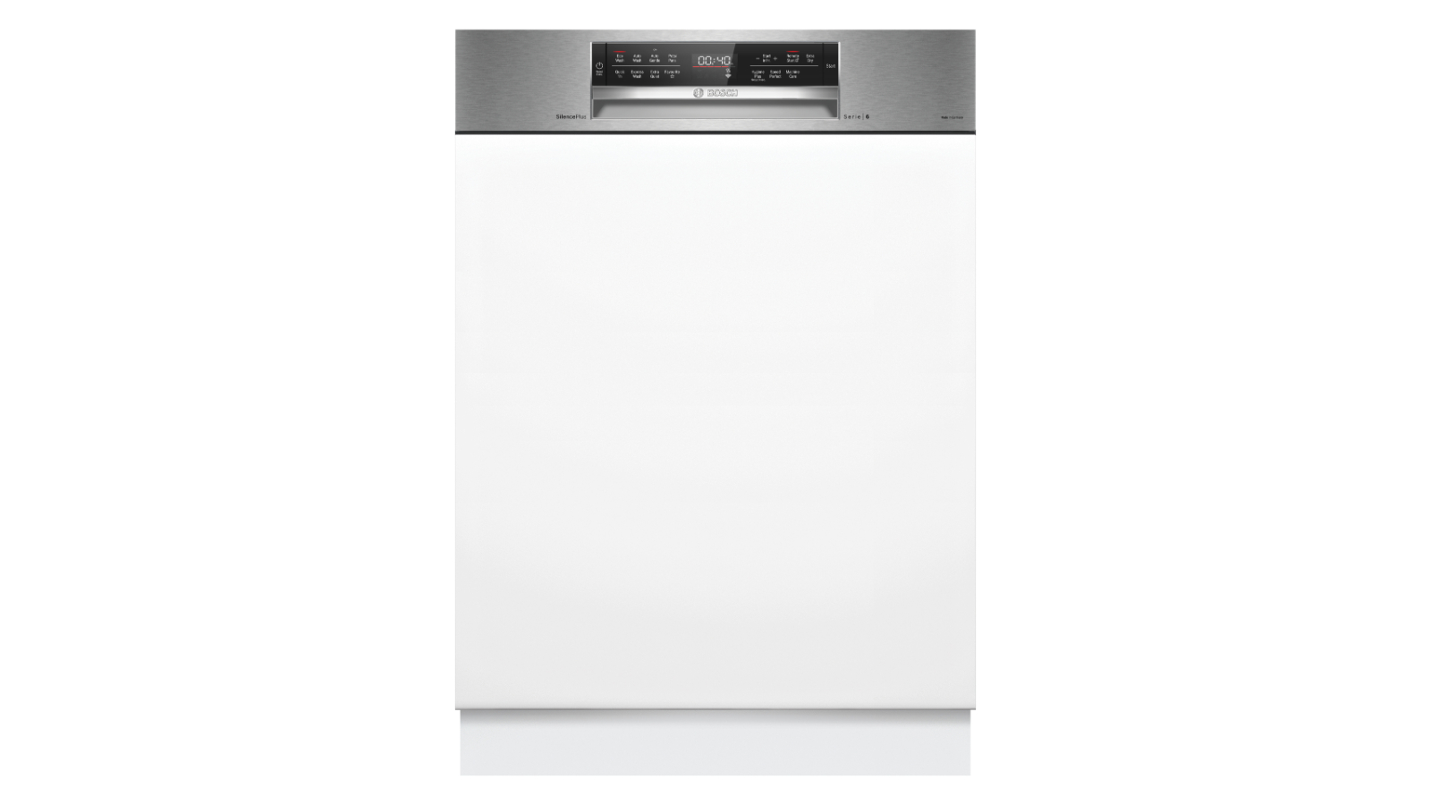 Bosch Series 6 60cm Semi-Integrated Dishwasher with Home Connect - Stainless Steel
