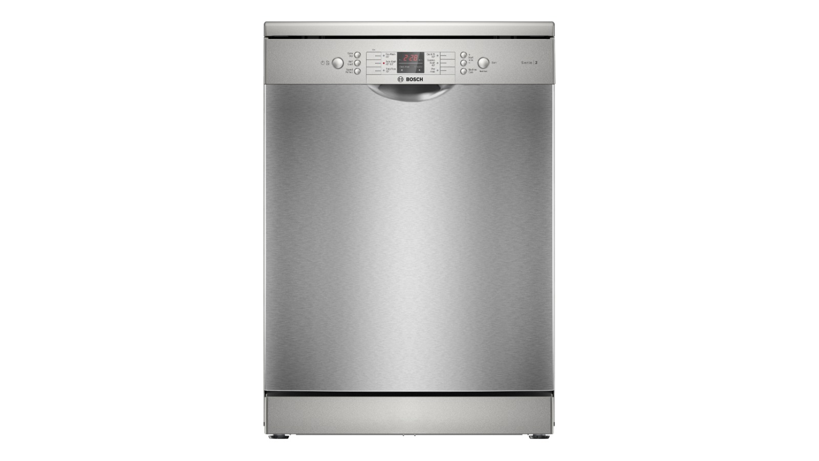Bosch 15 Place Setting Series 2 EcoSilence Freestanding Dishwasher - Brushed Steel