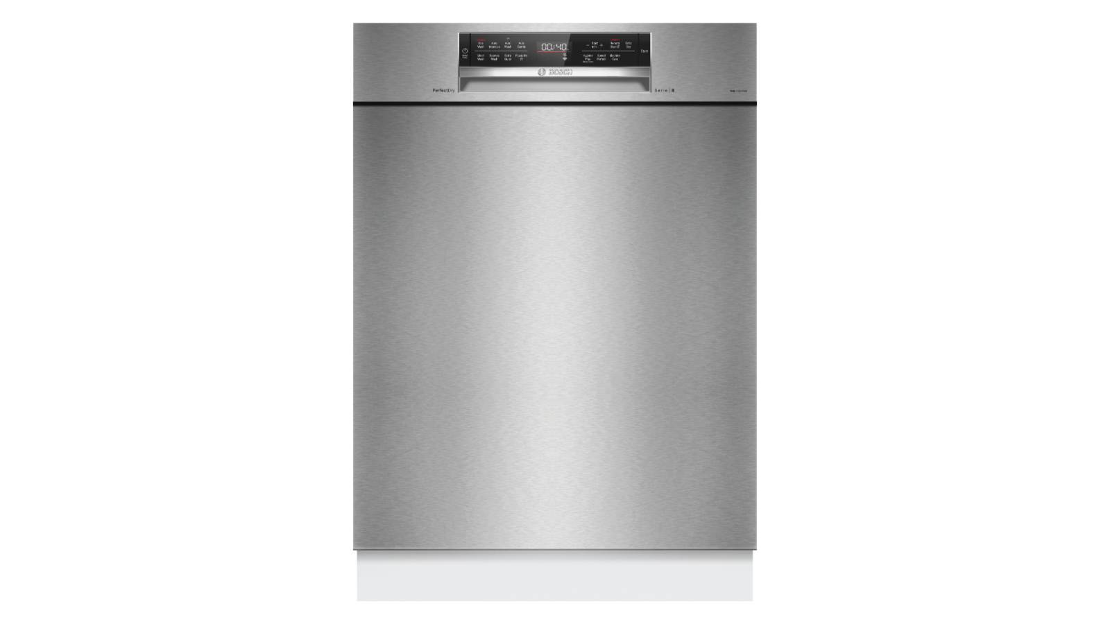 Bosch 15 Place Setting Series 8 Built Under Dishwasher -Stainless Steel