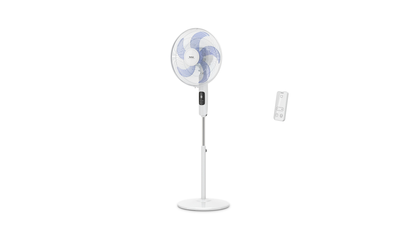 Tefal 40cm Turbo Silence Eco Pedestal Fan - White