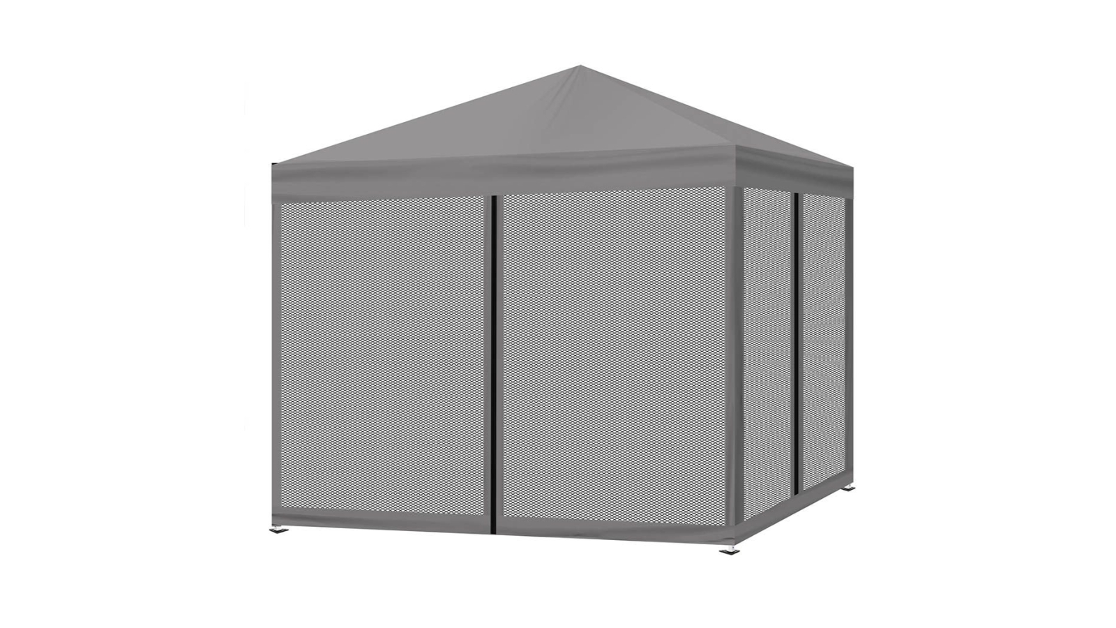 Mountview 3 x 3 Outdoor Marquee Pop-up Side Wall Tent - Grey