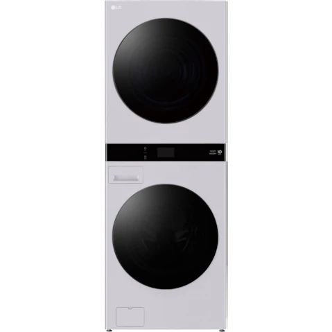 LG 19kg/10kg 2026 WashTower Stacked Washer Dryer - Cream Grey