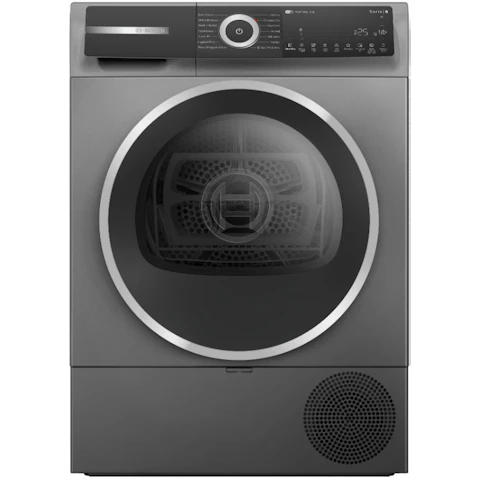 Bosch 8kg Series 8 Smart Heat Pump Dryer - Iron Grey