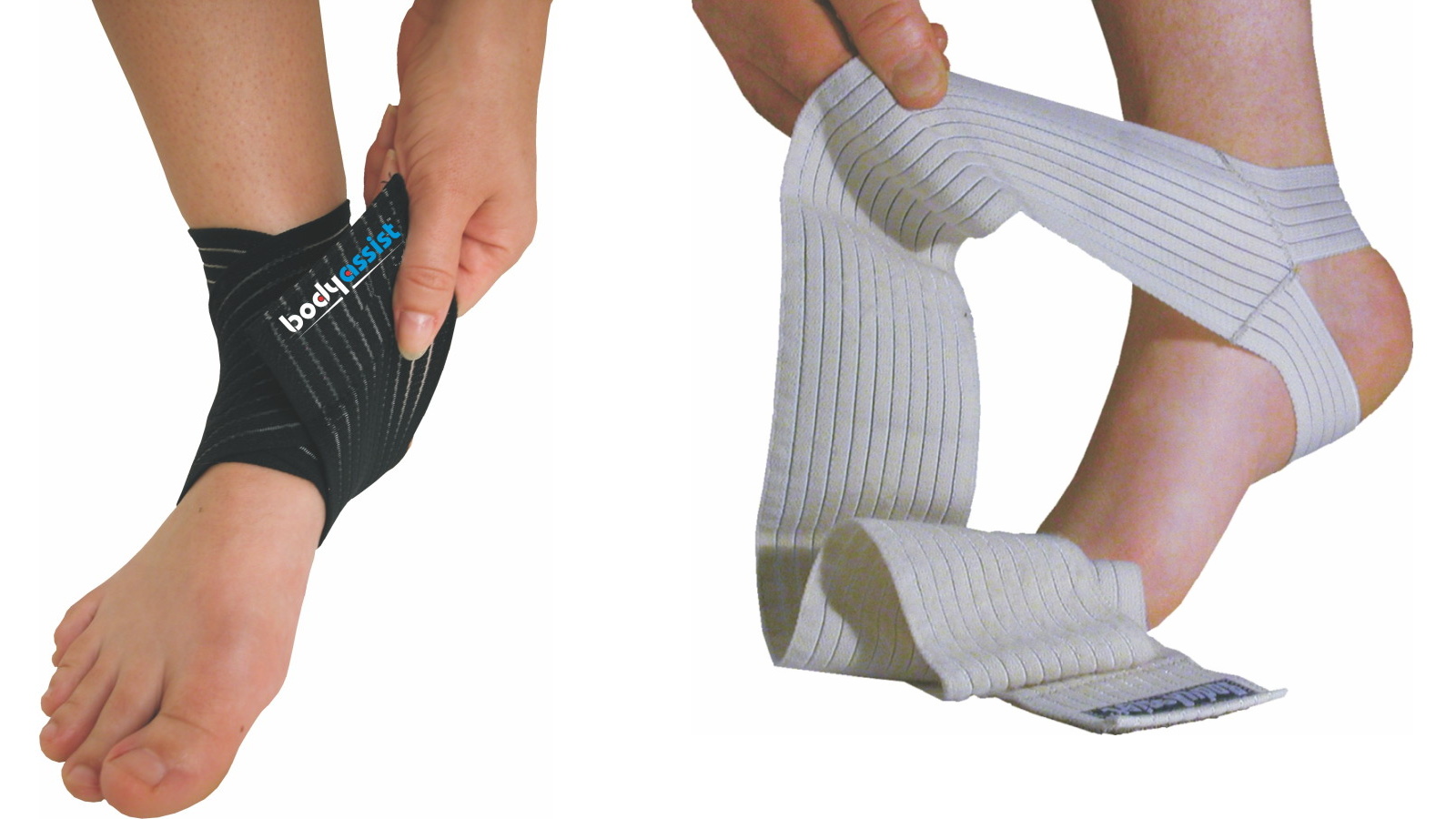 Bodyassist Elastic Ankle Wrap with Loop Anchor