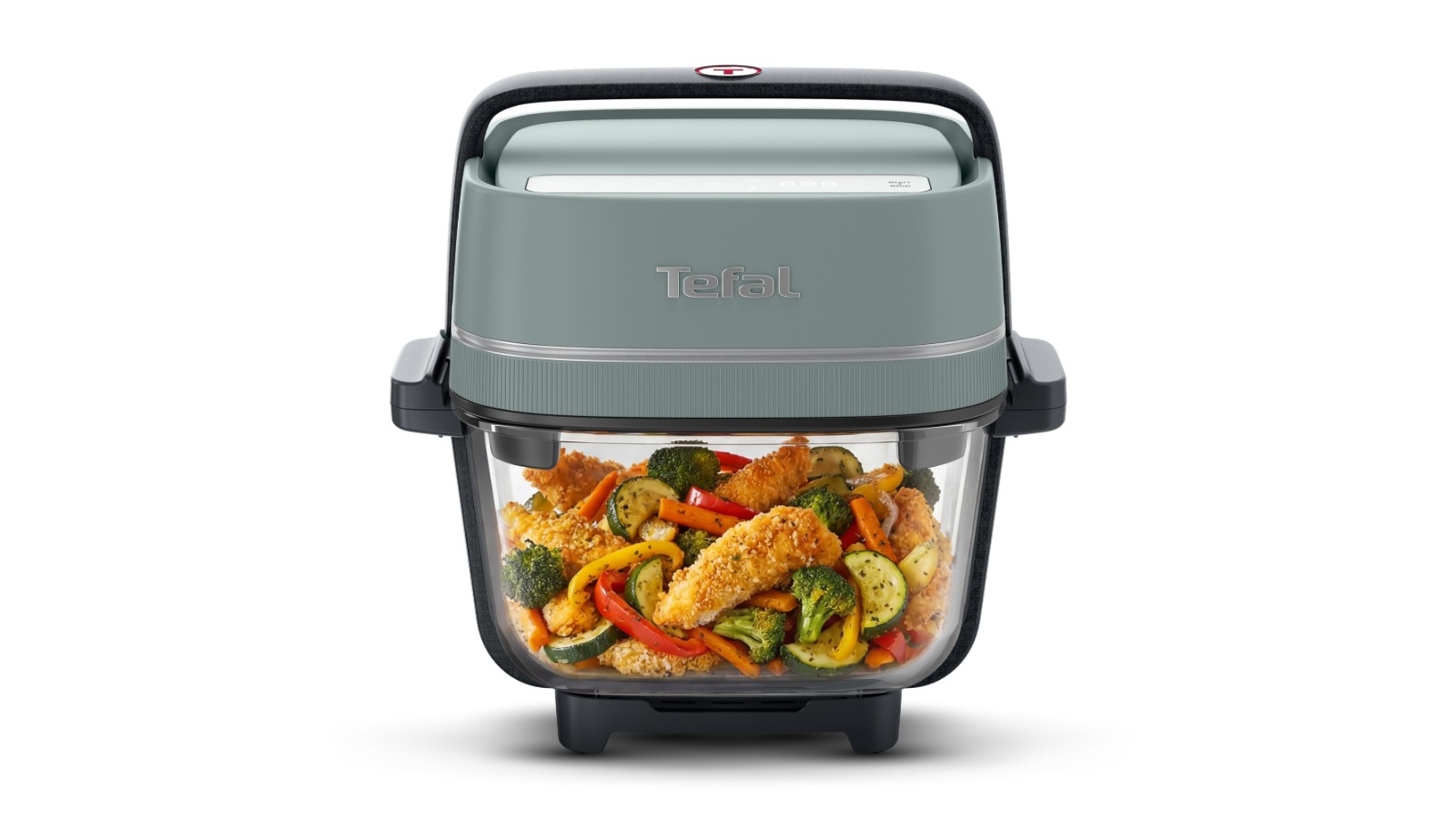 Tefal Crisp and Go Portable Glass Air Fryer - Eucalyptus