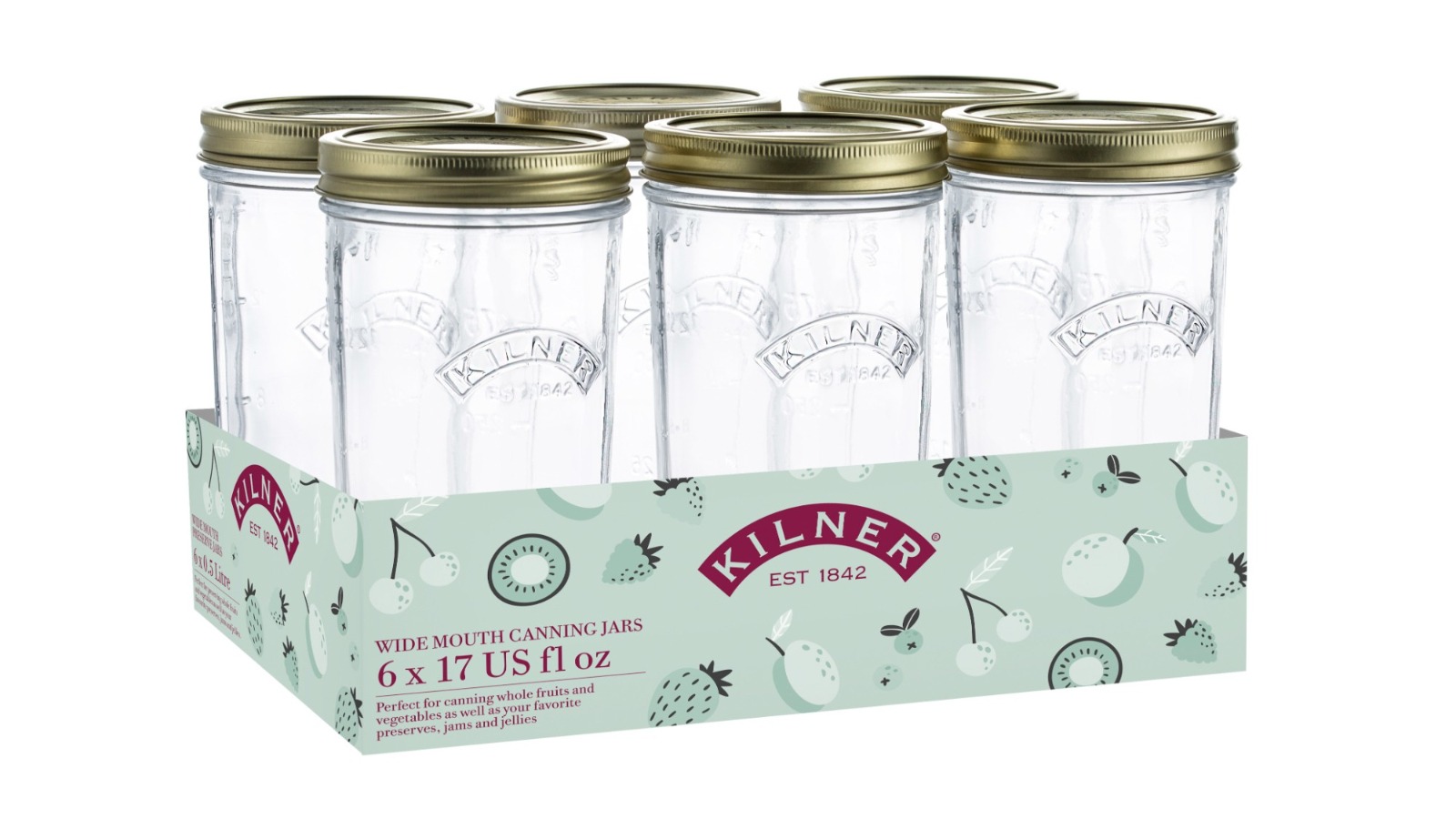 Kilner Wide Mouth Preserve - Set of 6 
