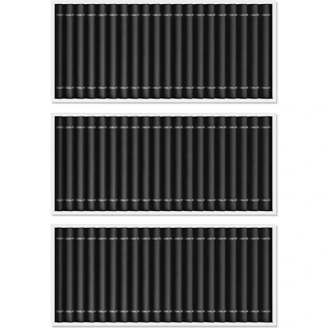 Ecovacs 3 Piece Antibacterial Filter for X8 Pro Omni - Black