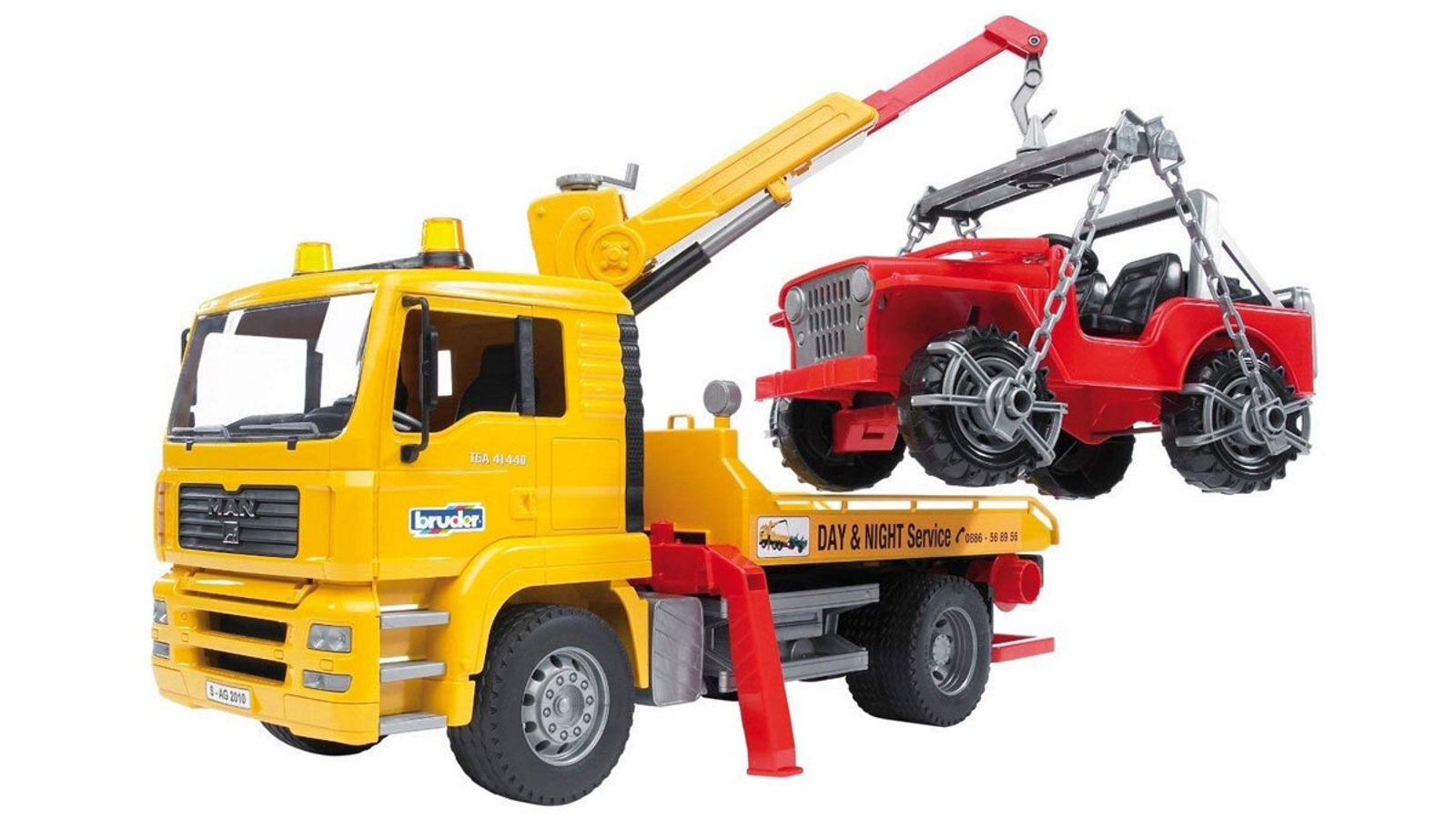 Bruder 1:16 Man TGA Breakdown Truck wwith CC Vehicle