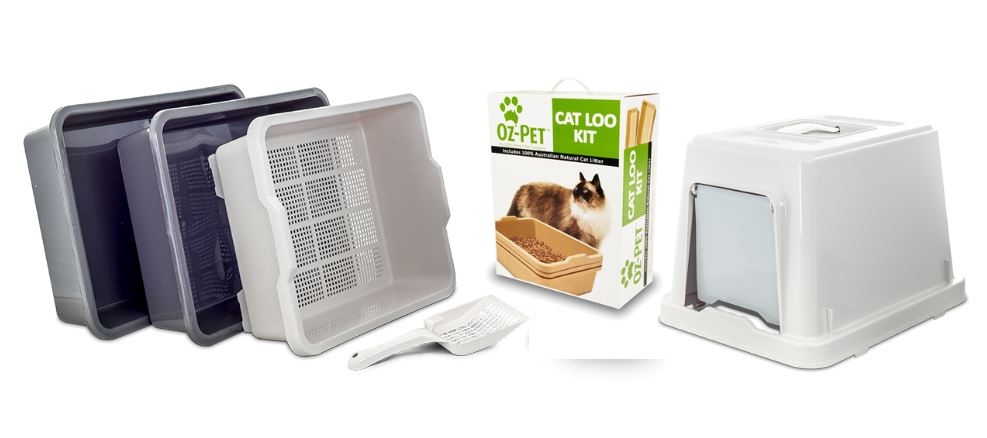 Oz Pet Cat Loo Kit Plus Hood Harvey Norman