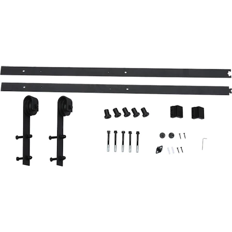 Levede Antique Single Barn Door Roller Kit - 1.5m