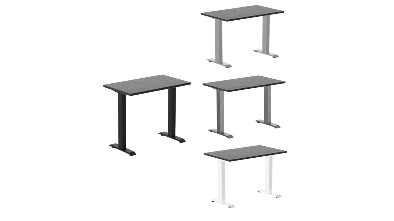 Desky Dark Bamboo Zero Mini Office Desk