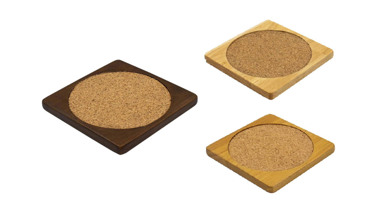 Desky Coaster/Rubberwood Desk Accessories
