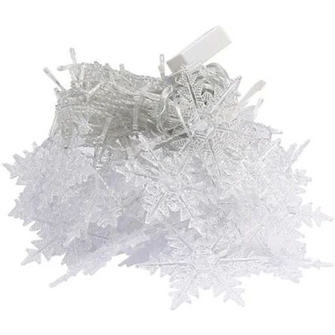 NNEOBA Sparkling Snowflake Curtain LED Light