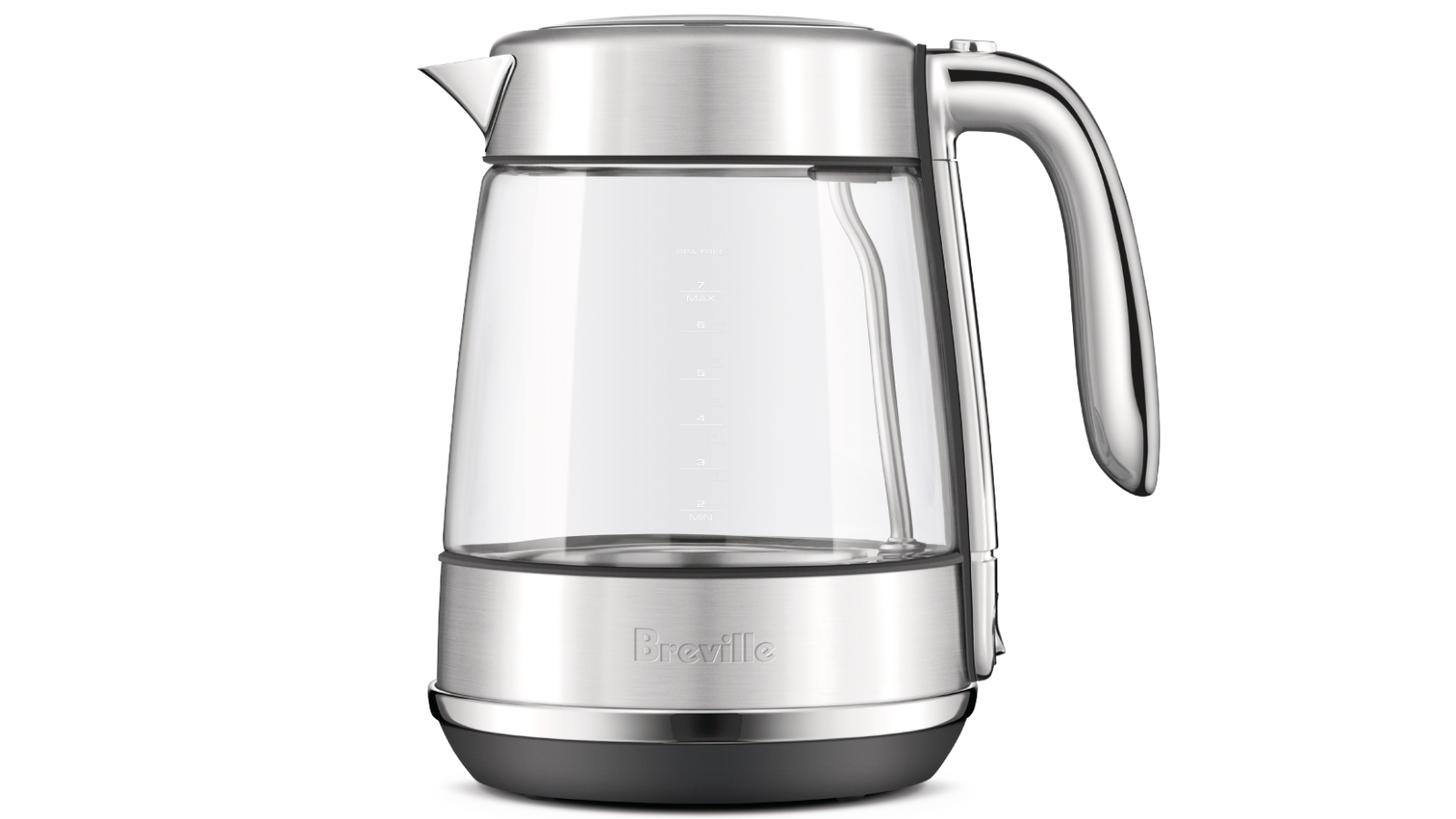 Breville the Crystal Luxe 1.7L Kettle Brushed Stainless Steel Harvey Norman