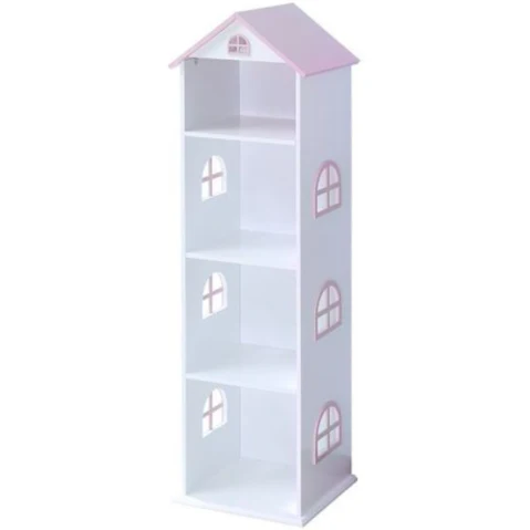 All 4 Kids Manhattan Pink Dollhouse Bookcase