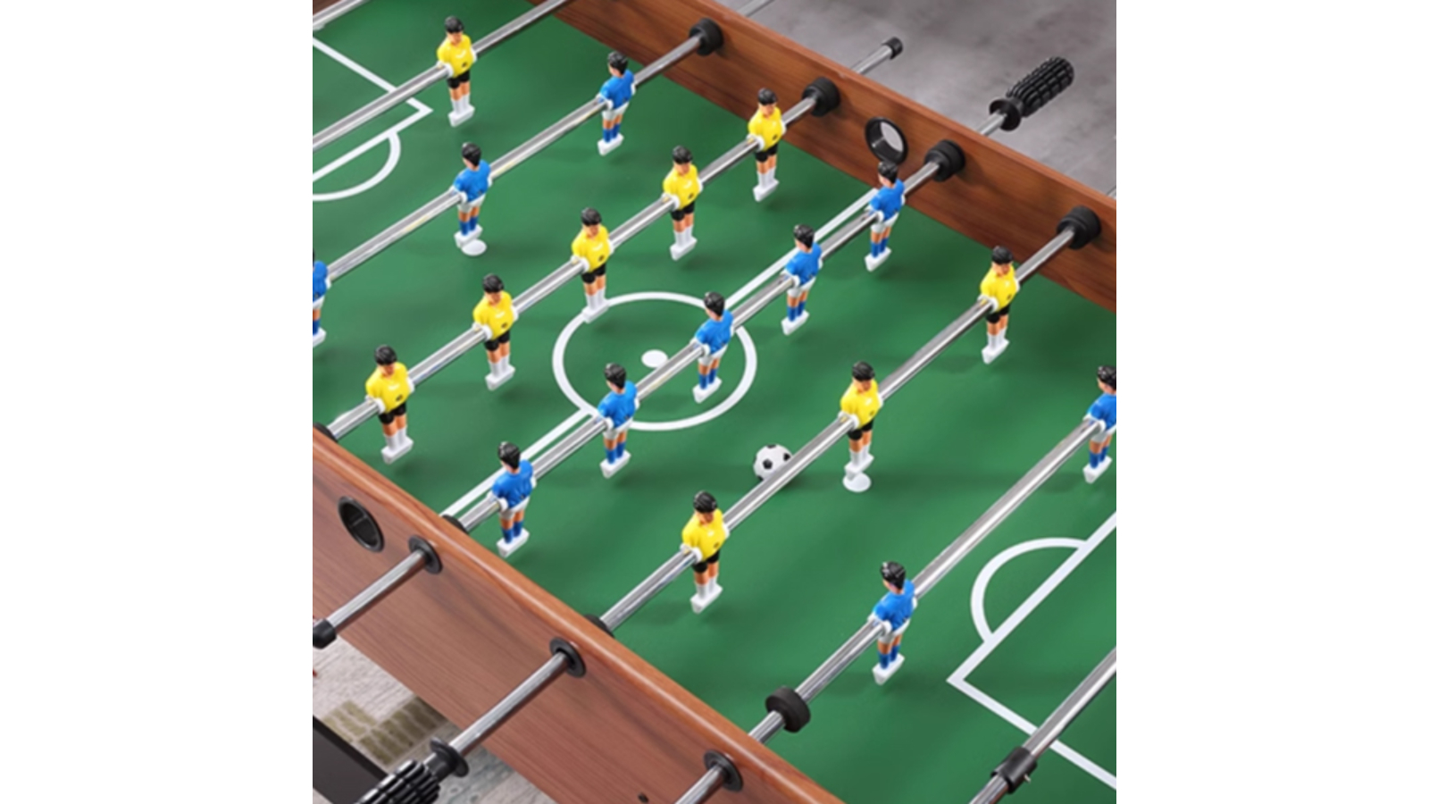 TopOne Sports 5ft Black Frame Foosball Soccer Table with Solid