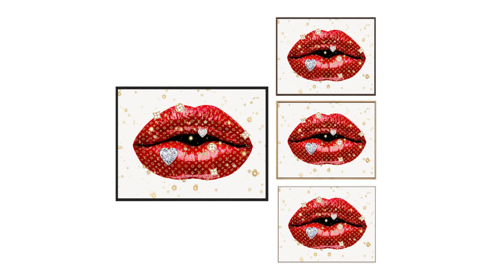 La Grolla Luxury Lips Red Gallery Wall Art