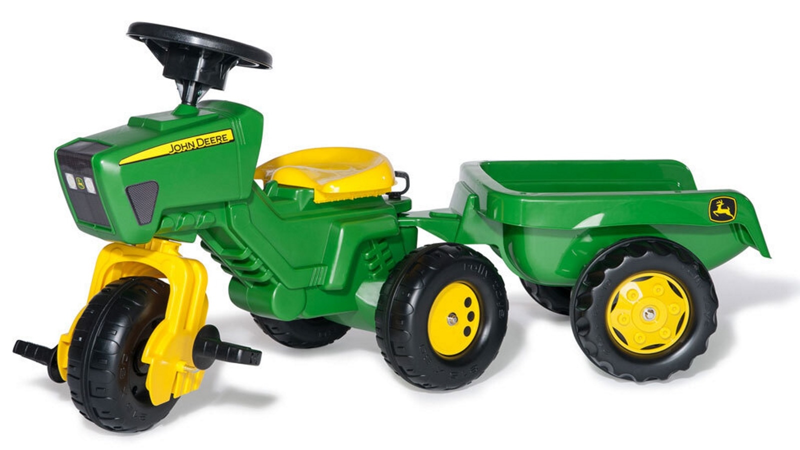 John Deere Rolly Pedal Trike with Trailer