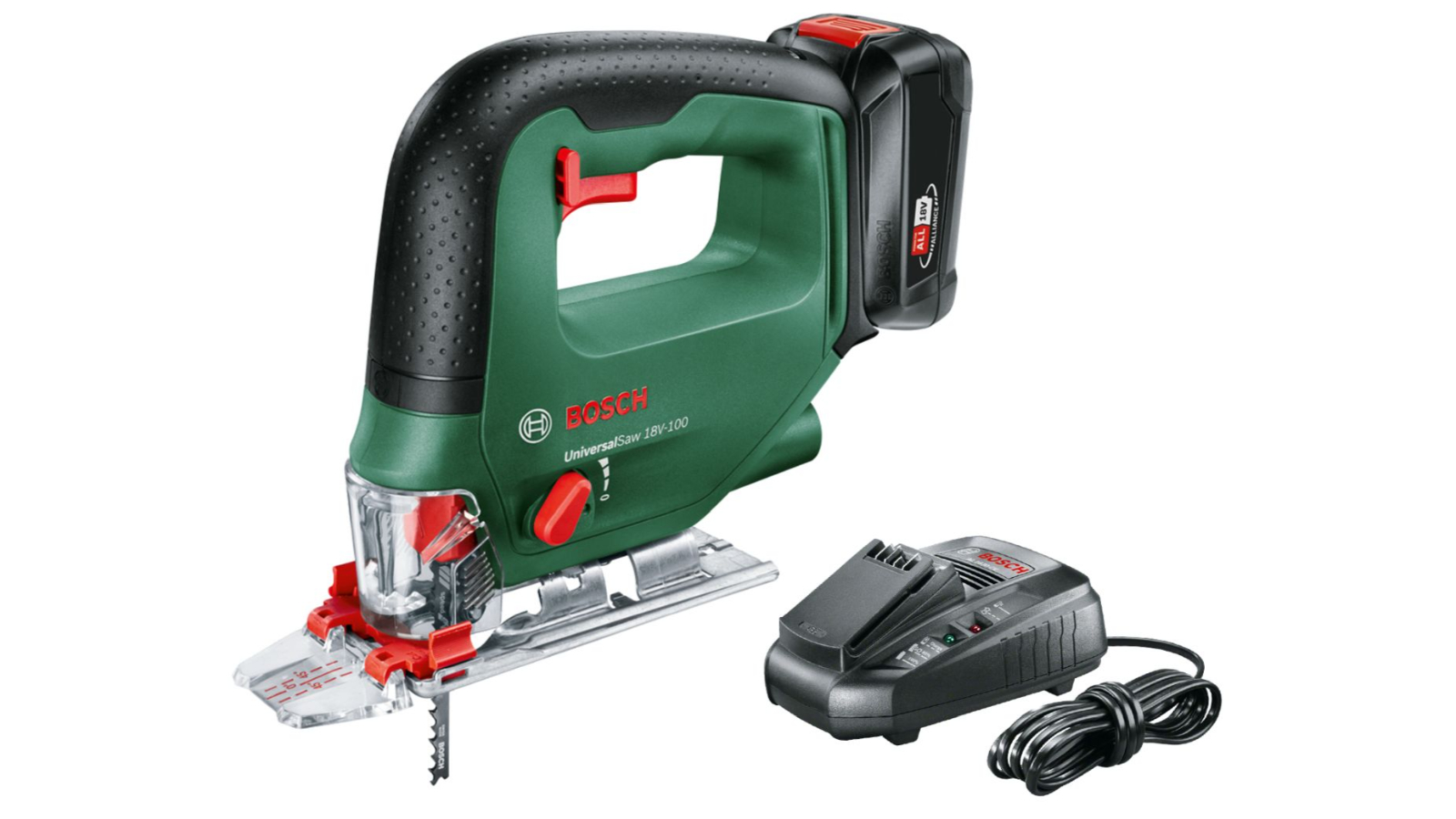 Bosch 18V Cordless UniversalSaw18 Jigsaw with 2.5Ah Battery and Charger