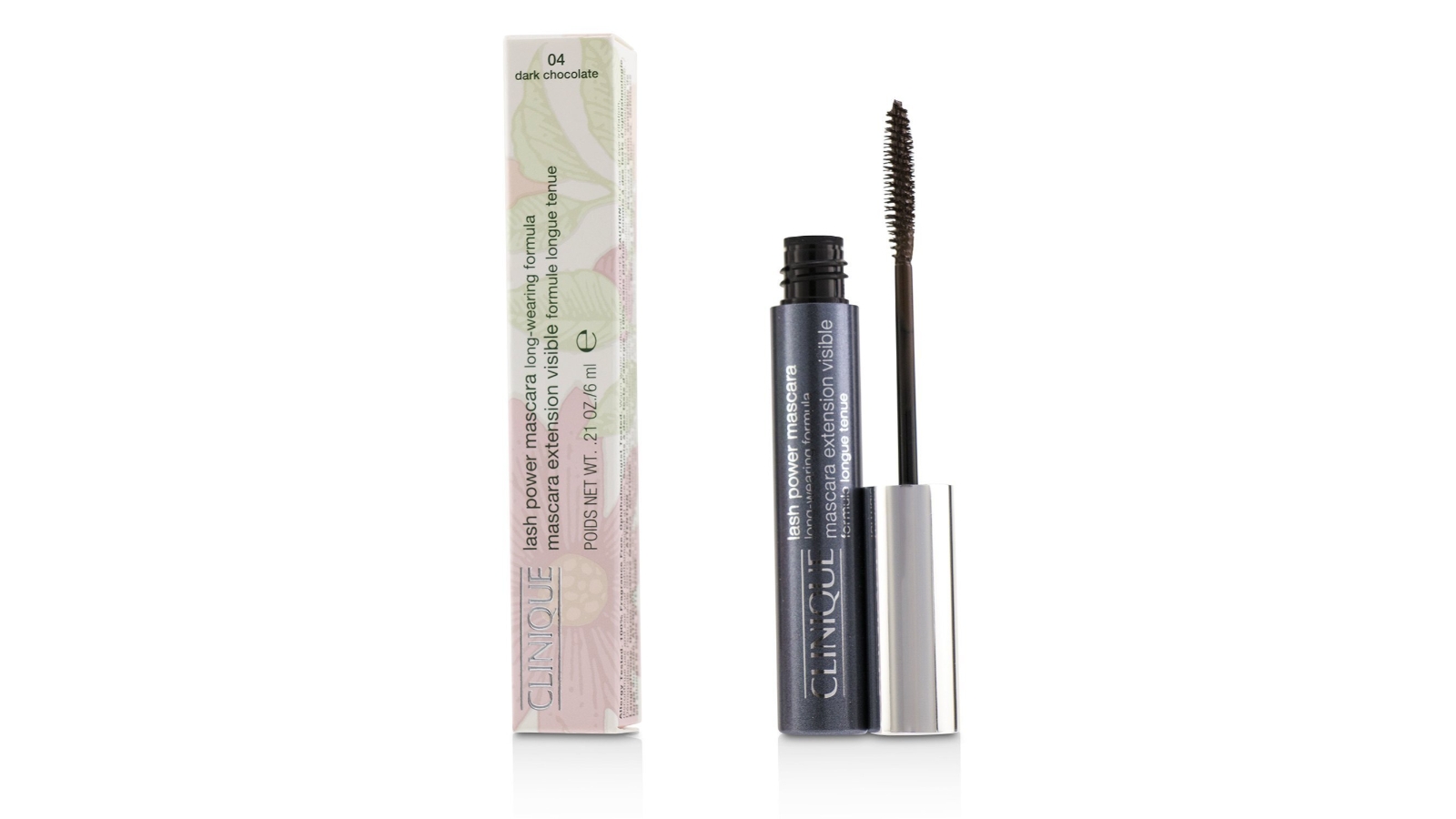 Clinique Lash Power Extension Visible Mascara - # 04 Dark Chocolate -6g/0.21oz