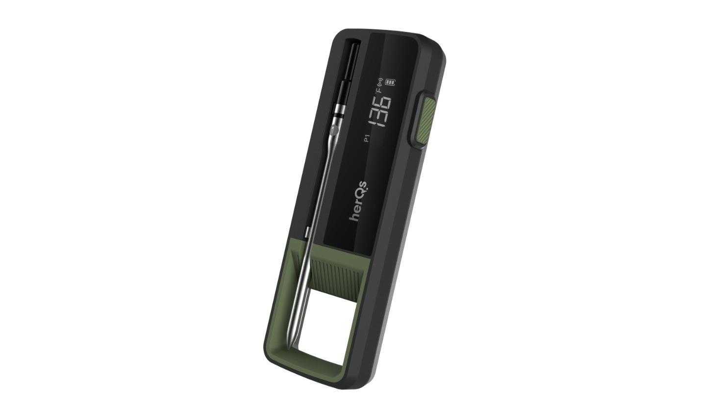 HerQs Single Max Wireless Rechargeable Single Probe Meat Thermometer