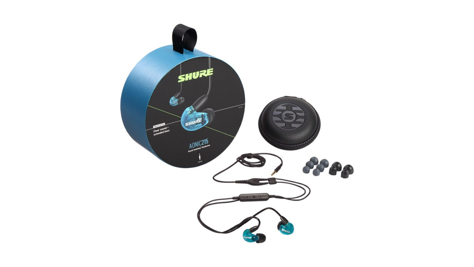 Shure AONIC 215 Sound-Isolating Single Driver Earphone with RMCE-UNI - Blue