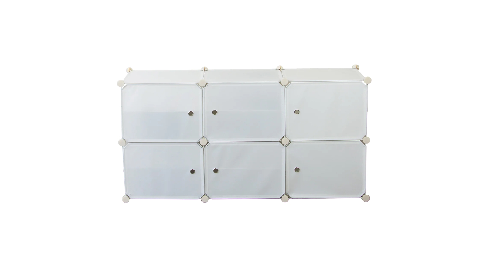 Serrano White Cube DIY Shoe Cabinet Rack - 126 x 32 x 65cm