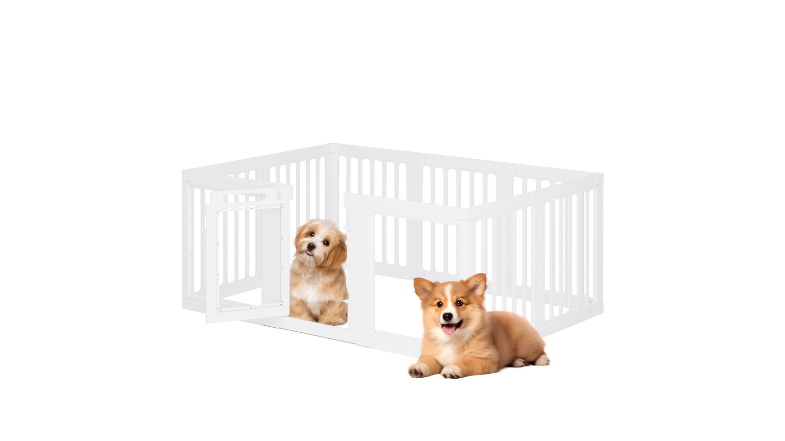 Advwin Small Animal Enclosure Playpen - White