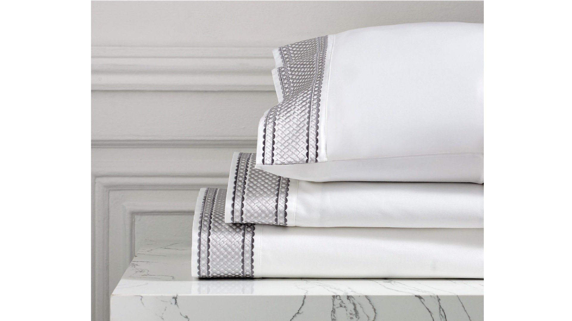 Victoria Silver Sheet Set - Super King