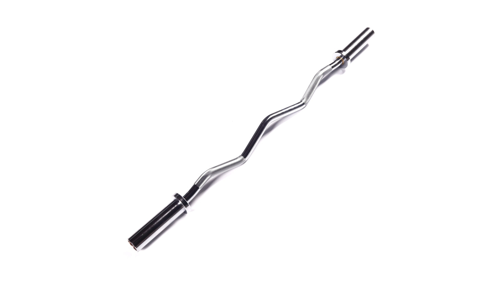 Fitness Hero 250kg Max Capacity Olympic EZ Curl Bar - Harden Chrome