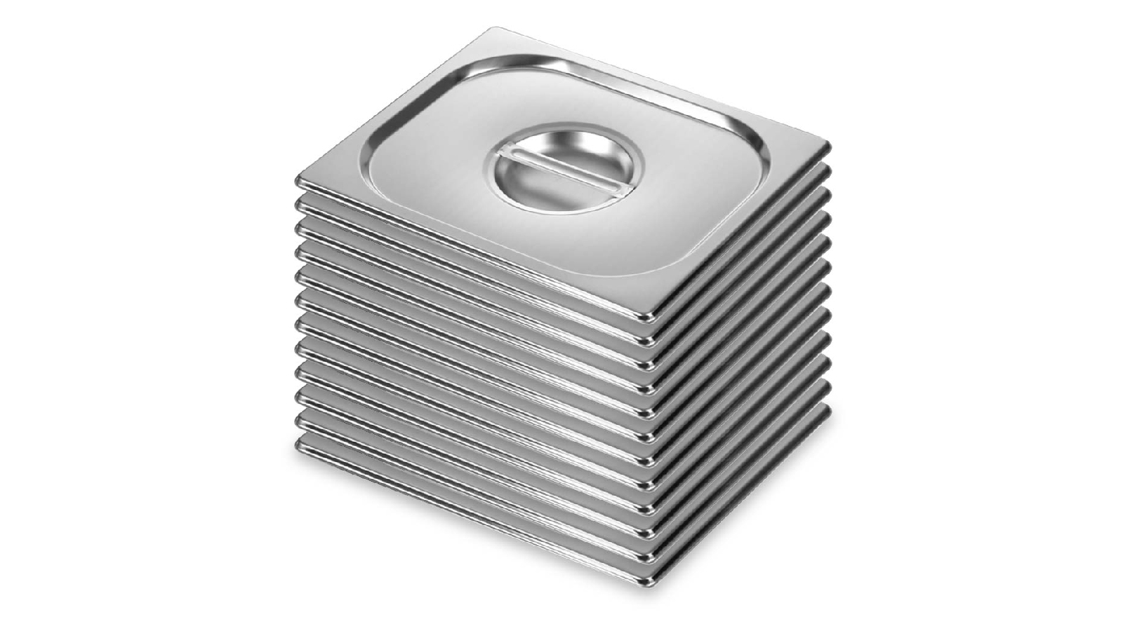 SOGA 12x Gastronorm GN Pan Lid Full Size 1/2 Stainless Steel Tray Top Cover