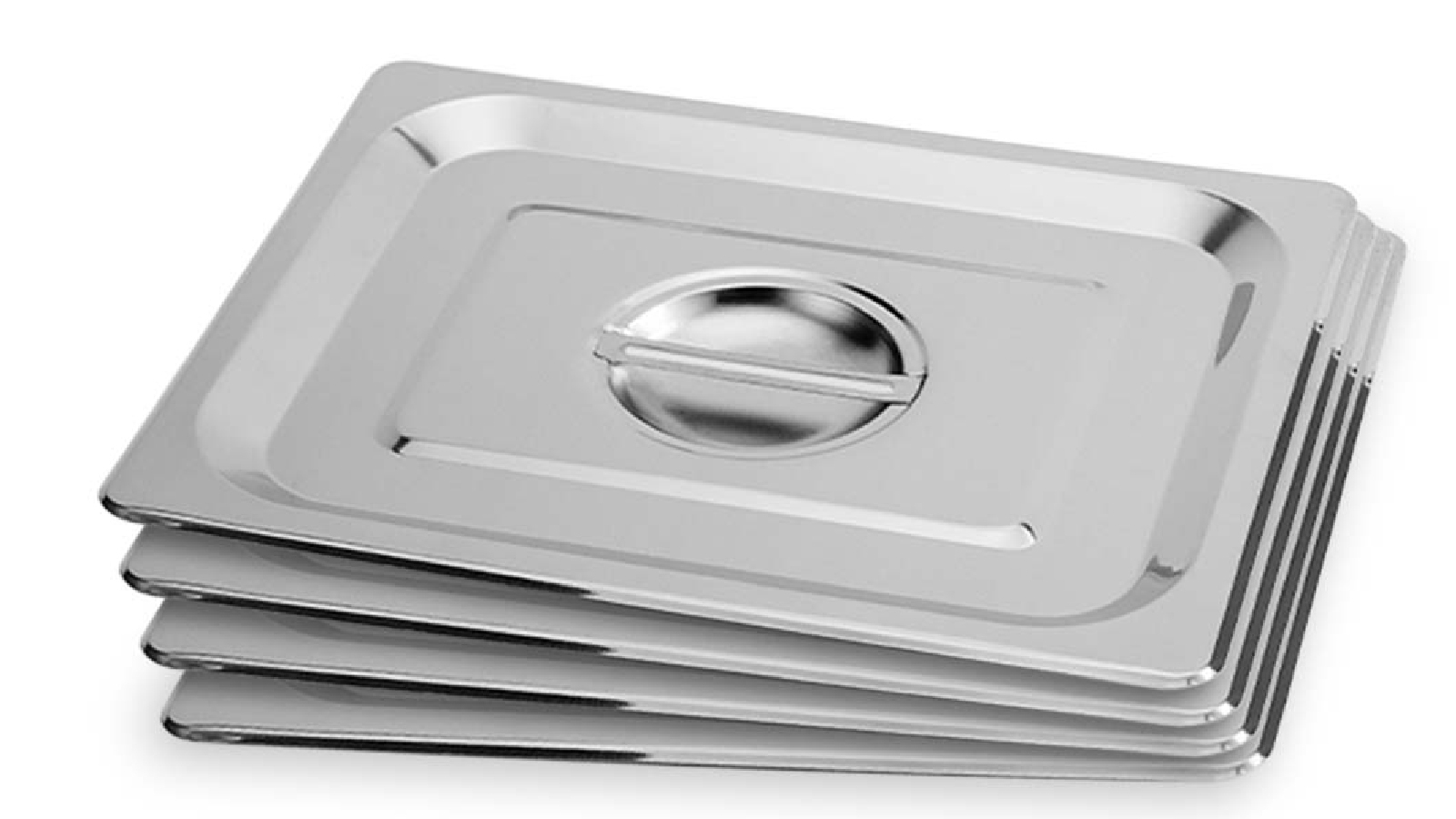 SOGA 4x Gastronorm GN Pan Lid Full Size 1/2 Stainless Steel Tray Top Cover