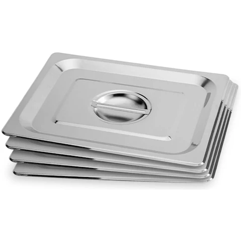 SOGA 4x Gastronorm GN Pan Lid Full Size 1/2 Stainless Steel Tray Top Cover